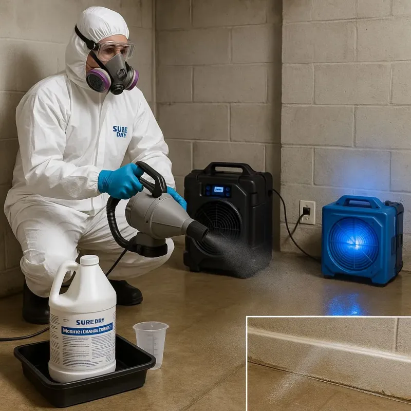 Sanitization and Odor Removal process in De Forest, WI