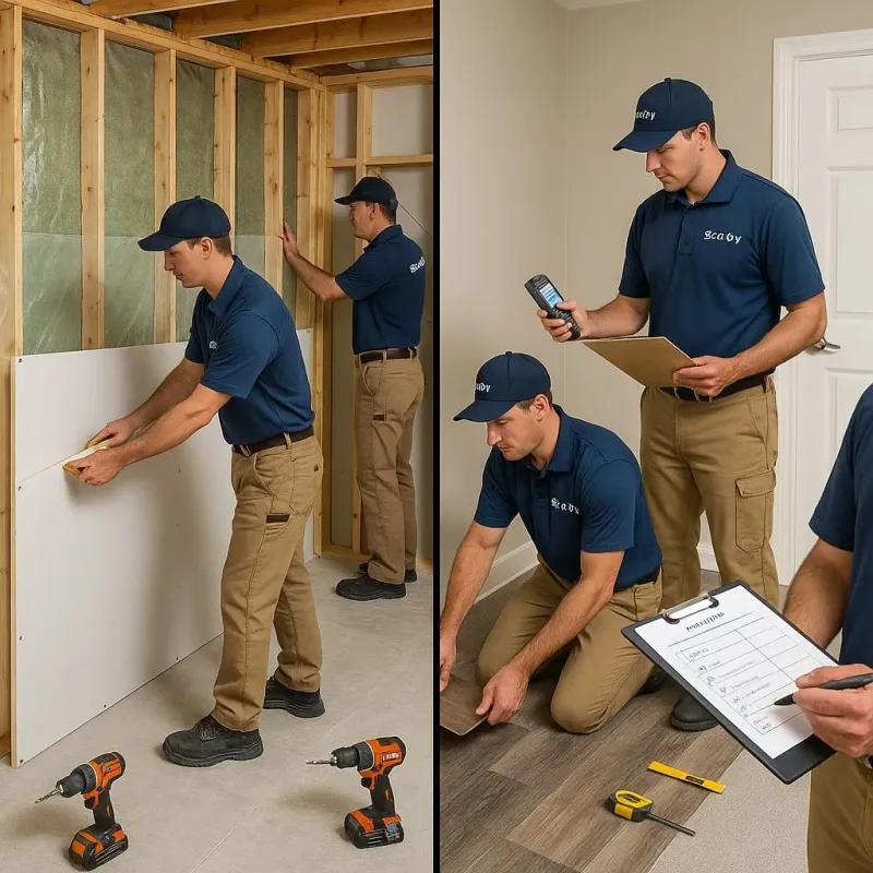 Repairs and Reconstruction process in De Forest, WI